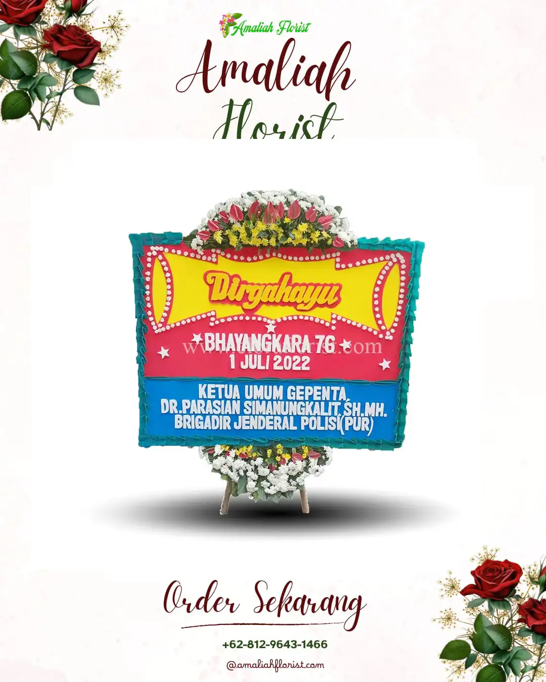 Papan Bunga HUT Ulang Tahun Pejagalan